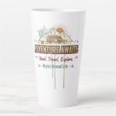 Tasse Latte Adventure Awaits  (Devant)