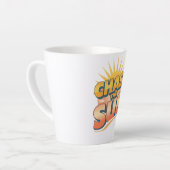 Tasse Latte Adventurous Travel and Sunshine Slogan (Angle gauche)