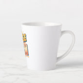 Tasse Latte Adventurous Travel and Sunshine Slogan (Droite)