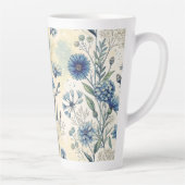 Tasse Latte Aesthetic Blue Wildflowers (Droite)