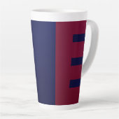 Tasse Latte Aesthetic Bright Gradient Pattern (Angle droit)