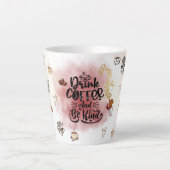 Tasse Latte “Aesthetic Coffee Lover Illustration  (Devant)