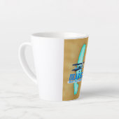Tasse Latte Affiche de voyage en mer morte (Angle gauche)