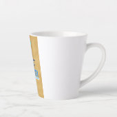 Tasse Latte Affiche de voyage en mer morte (Droite)