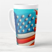 Tasse Latte Afficher vos bandes (Angle gauche)