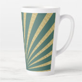 Tasse Latte Affiches à rayures Sunburst (Droite)