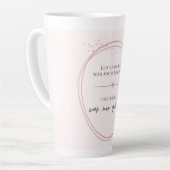 Tasse Latte Affirmation douce de lâcher-prise (Angle gauche)