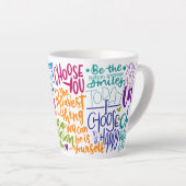 Tasse Latte Affirmation quotidienne (Angle droit)