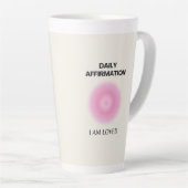 Tasse Latte Affirmation quotidienne, Affirmation positive, Spi (Angle droit)