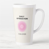Tasse Latte Affirmation quotidienne, Affirmation positive, Spi (Droite)
