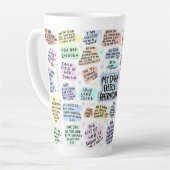 Tasse Latte Affirmations Divines (Angle gauche)
