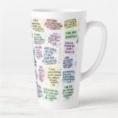 Tasse Latte Affirmations Divines (Droite)