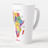 Tasse Latte Africa map (Angle droit)