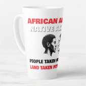 Tasse Latte African Americans and Native Americans (Angle gauche)