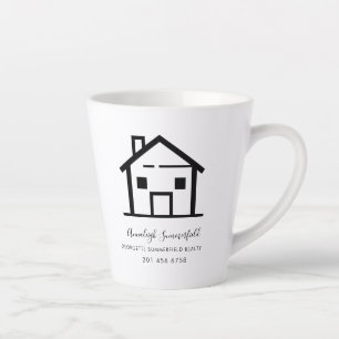 Tasse Latte Agent immobilier moderne Swag d'affaires personnal