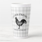 Tasse Latte Agritourisme Poulet frais Pays En vichy (Devant)