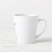 Tasse Latte Aïd Moubarak customisé avec croissant décoré (Droite)
