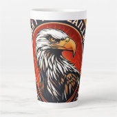 Tasse Latte Aigle Américain (Devant)