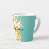 Tasse Latte Aiguille jaune vert à la menthe (Angle droit)