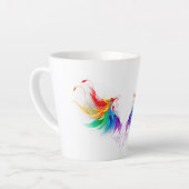 Tasse Latte Ailes fluffy arc-en-ciel (Angle gauche)