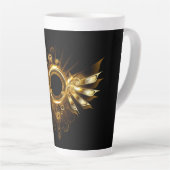 Tasse Latte Ailes steampunk (Angle droit)