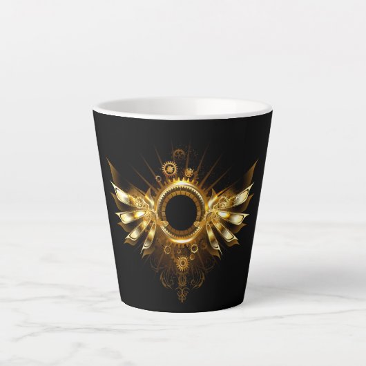 Tasse Latte Ailes steampunk (Devant)
