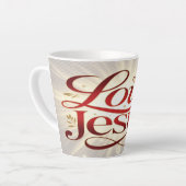 Tasse Latte Aime Jésus (Angle gauche)