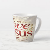 Tasse Latte Aime Jésus (Angle droit)