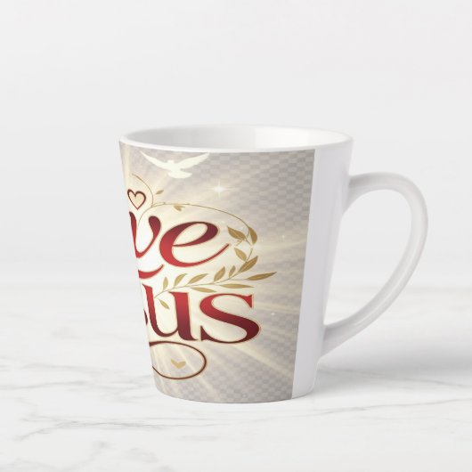 Tasse Latte Aime Jésus (Droite)