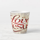 Tasse Latte Aime Jésus (Devant)