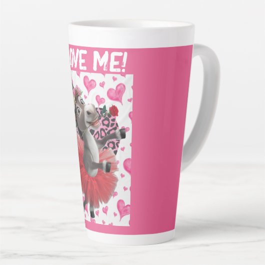 Tasse Latte Aimez-moi (Angle droit)