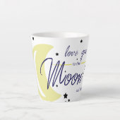 Tasse Latte Aimez-vous à la Lune et retour (Devant)