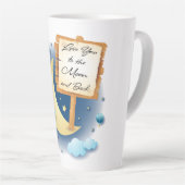 Tasse Latte Aimez-vous à la Lune et retour (Angle droit)