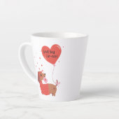 Tasse Latte Aimez-vous Fourrure-toujours mignon Chien Dachshun (Angle gauche)