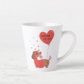 Tasse Latte Aimez-vous Fourrure-toujours mignon Chien Dachshun (Droite)