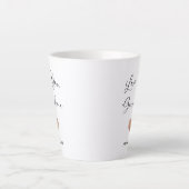 Tasse Latte Aimez-vous grand-mère | Script manuscrit et coeur (Devant)