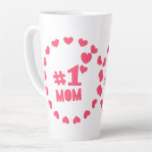 Tasse Latte Aimez-vous Maman Joyeuse fête des mères (Angle gauche)