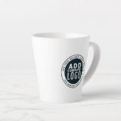 Tasse Latte Ajouter votre logo d'entreprise Adresse de site We (Angle droit)