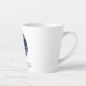 Tasse Latte Ajouter votre logo d'entreprise et le site Web de (Droite)