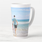 Tasse Latte Ajouter votre propre photo et/ou texte (Angle droit)