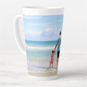Tasse Latte Ajouter votre propre photo et/ou texte (Angle gauche)