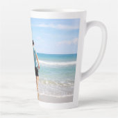 Tasse Latte Ajouter votre propre photo et/ou texte (Droite)