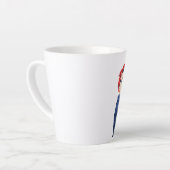 Tasse Latte Ajoutez votre propre texte à rosie la riveteuse (Angle gauche)