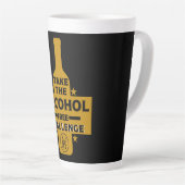 Tasse Latte Alcool Gratuit Et Sobre (Angle droit)