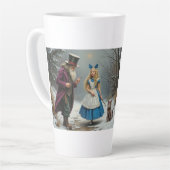 Tasse Latte Alice d'hiver grande tôle en latte (Angle gauche)