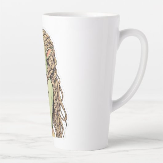 Tasse Latte Alien Boho2 (Droite)