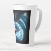 Tasse Latte Alien en latte spatiale (Angle droit)