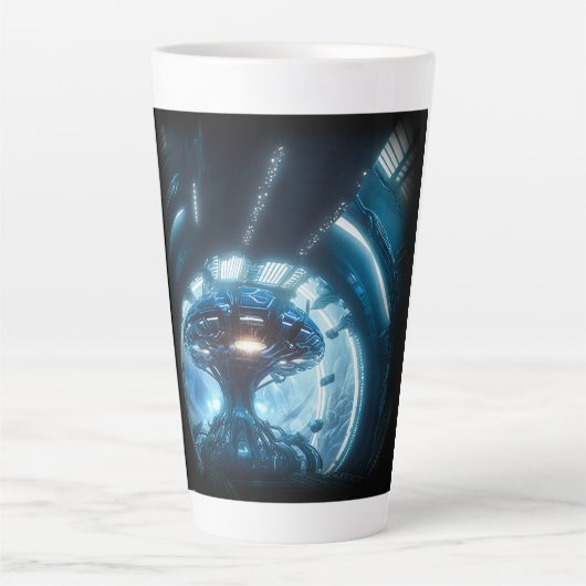 Tasse Latte Alien en latte spatiale (Devant)