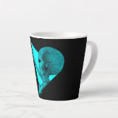 Tasse Latte Alien gris, la vérité est là (Angle droit)