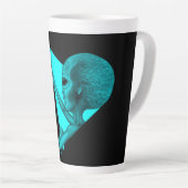 Tasse Latte Alien gris, la vérité est là (Angle droit)
